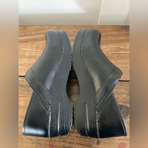 Dansko black leather professional nurses clogs shoes size EU 38 - Picture 6 of 11